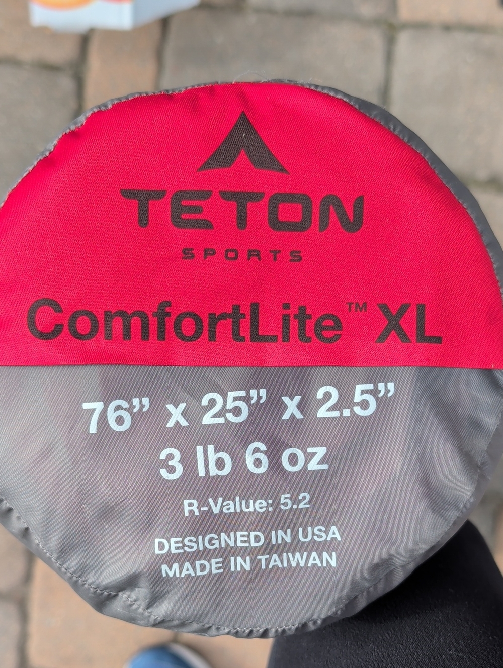Teton Sports ComfortLite XL Sleeping Pad - Red/Gray